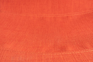 Fototapeta premium The surface of the fabric is bright red. for abstract background and copy space.