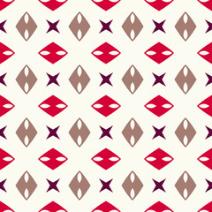 Seamless pattern with geometric ornament.