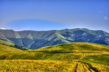 landscape in the mountains