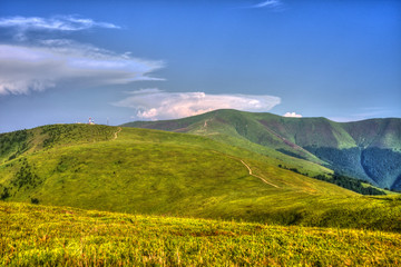 landscape in the mountains