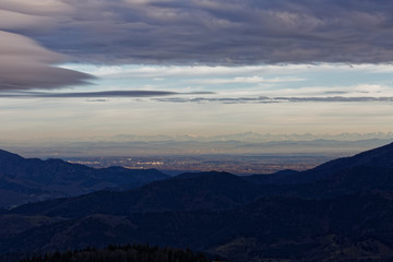 Nuages dans le ciel des Vosges
