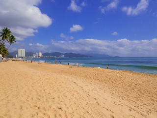 View of Long Beach in Nha Trang, Vietnam