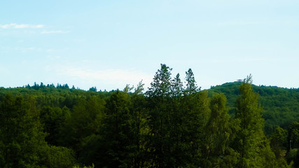 Landscape of Wiezyca Mountain.