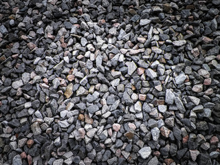 Close up of small stones as nature background.