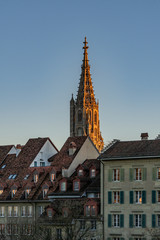 Berner Münster im Abendlicht – Bern, Schweiz