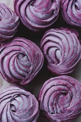 Delicious fresh blackcurrant marshmallows for Breakfast macro