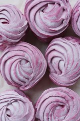 Delicious fresh blackcurrant marshmallows for Breakfast macro