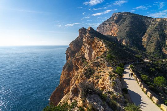 Sierra gelata natural park and trip road to the lighthouse Albir, Costa Blanca, Spain
