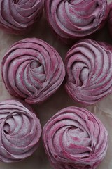 Delicious fresh blackcurrant marshmallows for Breakfast macro