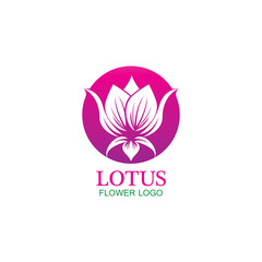 Vector lotus flowers design for spa, yoga class, hotel and resort
