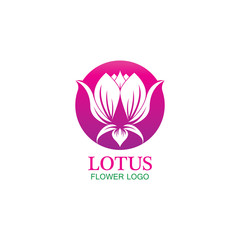 Vector lotus flowers design for spa, yoga class, hotel and resort