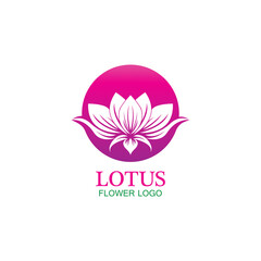 Vector lotus flowers design for spa, yoga class, hotel and resort