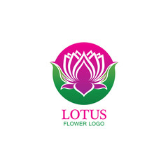 Vector lotus flowers design for spa, yoga class, hotel and resort