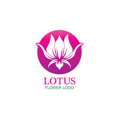Vector lotus flowers design for spa, yoga class, hotel and resort