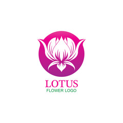 Vector lotus flowers design for spa, yoga class, hotel and resort
