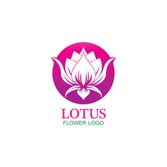 Vector lotus flowers design for spa, yoga class, hotel and resort