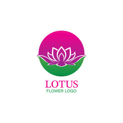 Vector lotus flowers design for spa, yoga class, hotel and resort