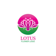 Vector lotus flowers design for spa, yoga class, hotel and resort
