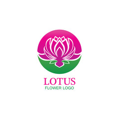 Vector lotus flowers design for spa, yoga class, hotel and resort