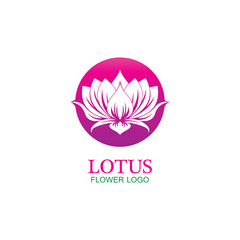 Vector lotus flowers design for spa, yoga class, hotel and resort