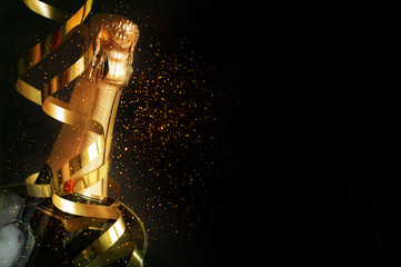Celebration theme with champagne still life