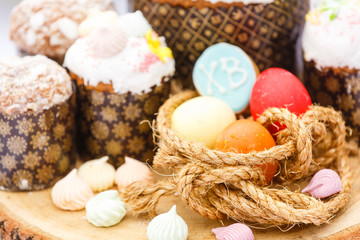 color eggs for holiday easter, background