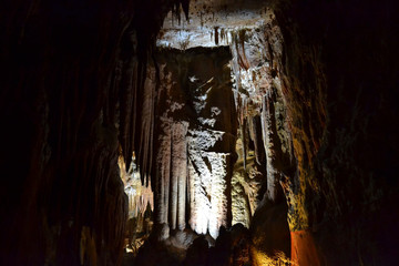 Fototapeta na wymiar a stalactite cave in italy