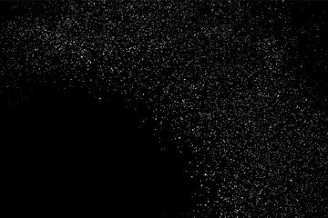 Grain abstract  texture isolated on black background. Noise design element. Distress overlay textured. Vector illustration,eps 10.