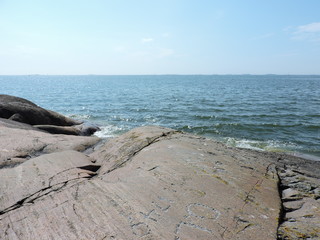coast of the  Baltic sea in Finland