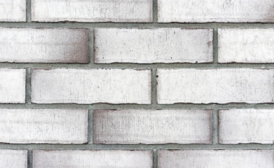 Obraz premium Brick wall from of white bricks. Background and texture of brickwork.