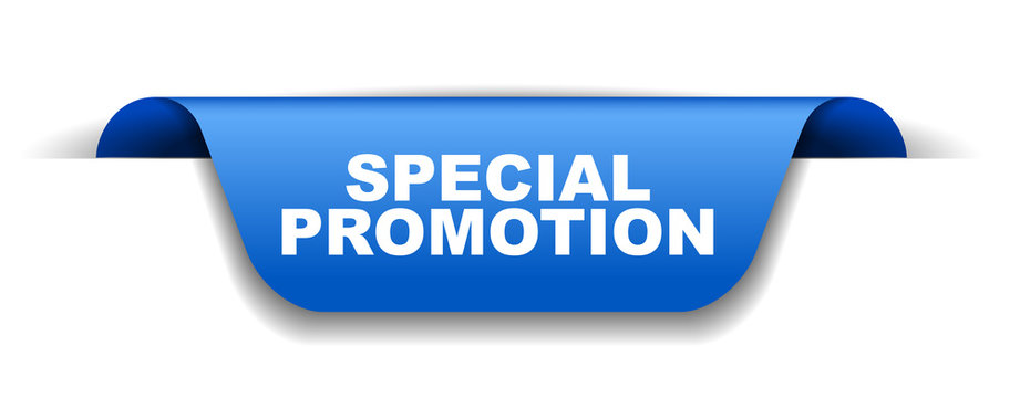 blue vector banner special promotion