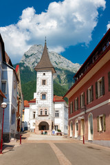 Obraz premium Inner city of old town Eisenerz in Styria, Austria