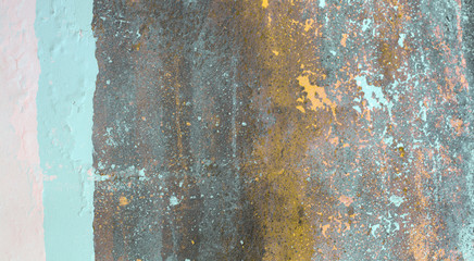 Empty grunge dirty  brush stroke concrete wall. Abstract background.