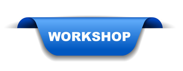 blue vector banner workshop