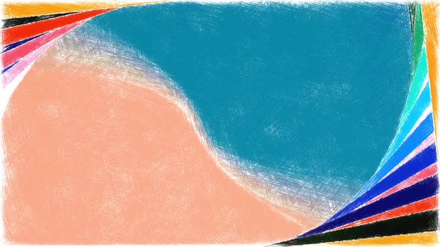 gorgious rainbow spectrum color in  geometric shape twirl rotating in circle motion look like deep tunnel