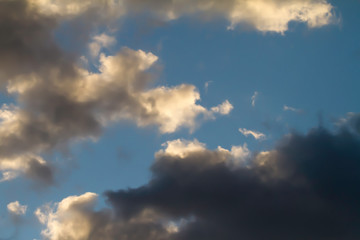 dramatic sky with clouds