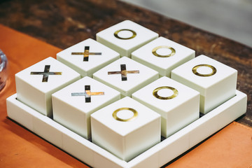 Jeu de morpion géant cubes jeu de stratégie