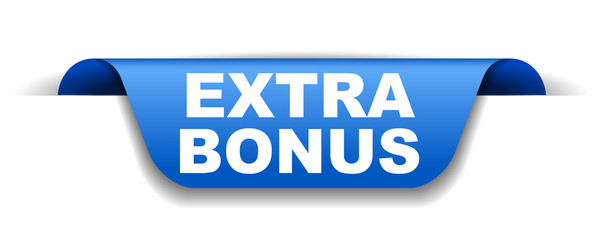 blue vector banner extra bonus