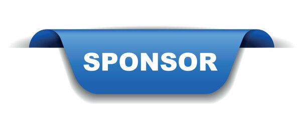 blue vector banner sponsor