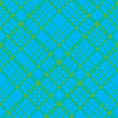 Seamless pattern in creative bright green and blue colors for plaid, fabric, textile, clothes, tablecloth and other things. Vector image. 2