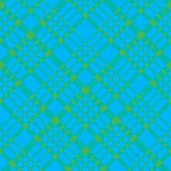 Fototapeta premium Seamless pattern in creative bright green and blue colors for plaid, fabric, textile, clothes, tablecloth and other things. Vector image. 2