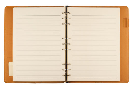 Open Notebook Agenda On White