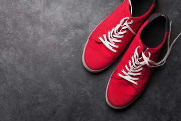 Red classic sneakers