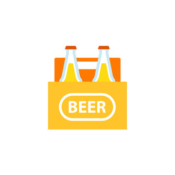 Beer 4 pack icon. Clipart image isolated on white background