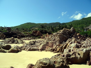 Gorgeous Landscape Vietnam Rocks Sand Mountain