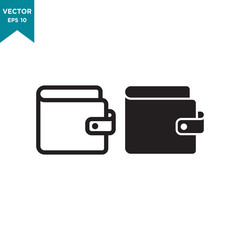 best wallet icon vector logo template 