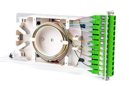 Optic Distribution Frame Isolated on White Background