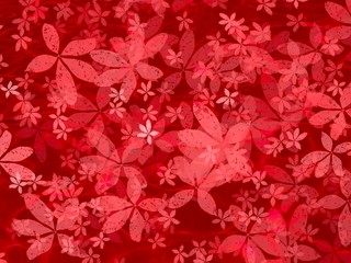 Floral pattern on color background