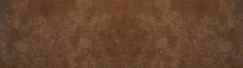 Deurstickers old brown rustic leather - background banner panorama long  © Corri Seizinger