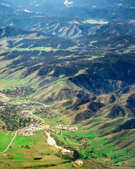 Golden, Colorado from the plane